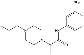 N-(3-aminophenyl)-2-(4-propylpiperazin-1-yl)propanamide Struktur