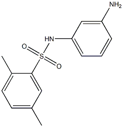 N-(3-aminophenyl)-2,5-dimethylbenzene-1-sulfonamide Struktur