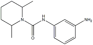 N-(3-aminophenyl)-2,6-dimethylpiperidine-1-carboxamide Struktur