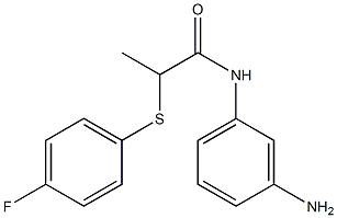 N-(3-aminophenyl)-2-[(4-fluorophenyl)sulfanyl]propanamide Struktur