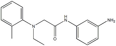 N-(3-aminophenyl)-2-[ethyl(2-methylphenyl)amino]acetamide Struktur