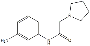 N-(3-aminophenyl)-2-pyrrolidin-1-ylacetamide Struktur