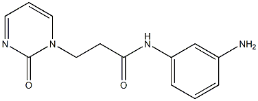 N-(3-aminophenyl)-3-(2-oxopyrimidin-1(2H)-yl)propanamide Struktur