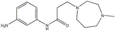 N-(3-aminophenyl)-3-(4-methyl-1,4-diazepan-1-yl)propanamide Struktur