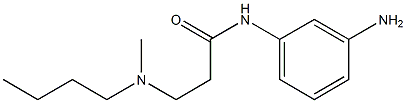 N-(3-aminophenyl)-3-[butyl(methyl)amino]propanamide Struktur