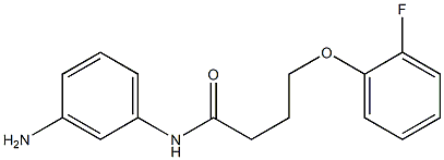 N-(3-aminophenyl)-4-(2-fluorophenoxy)butanamide Struktur