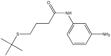 N-(3-aminophenyl)-4-(tert-butylsulfanyl)butanamide Struktur