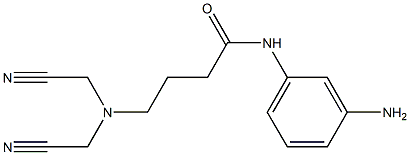 N-(3-aminophenyl)-4-[bis(cyanomethyl)amino]butanamide Struktur