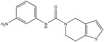 N-(3-aminophenyl)-4H,5H,6H,7H-thieno[3,2-c]pyridine-5-carboxamide Struktur