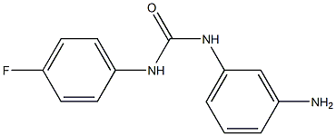 N-(3-aminophenyl)-N'-(4-fluorophenyl)urea Struktur