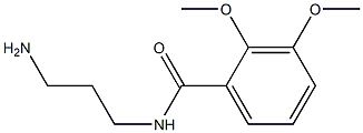 N-(3-aminopropyl)-2,3-dimethoxybenzamide Struktur