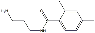 N-(3-aminopropyl)-2,4-dimethylbenzamide Struktur