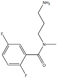 N-(3-aminopropyl)-2,5-difluoro-N-methylbenzamide Struktur