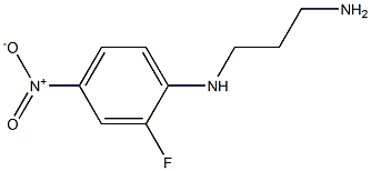 N-(3-aminopropyl)-2-fluoro-4-nitroaniline Struktur