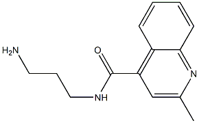 N-(3-aminopropyl)-2-methylquinoline-4-carboxamide Struktur