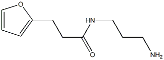 N-(3-aminopropyl)-3-(furan-2-yl)propanamide Struktur