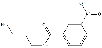 N-(3-aminopropyl)-3-nitrobenzamide Struktur