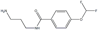 N-(3-aminopropyl)-4-(difluoromethoxy)benzamide Struktur