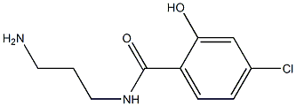 N-(3-aminopropyl)-4-chloro-2-hydroxybenzamide Struktur