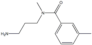 N-(3-aminopropyl)-N,3-dimethylbenzamide Struktur