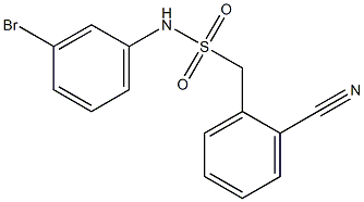 N-(3-bromophenyl)-1-(2-cyanophenyl)methanesulfonamide Struktur