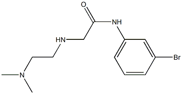 N-(3-bromophenyl)-2-{[2-(dimethylamino)ethyl]amino}acetamide Struktur