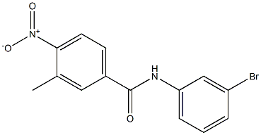 N-(3-bromophenyl)-3-methyl-4-nitrobenzamide Struktur