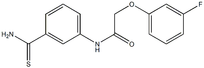 N-(3-carbamothioylphenyl)-2-(3-fluorophenoxy)acetamide Struktur