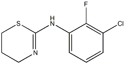 N-(3-chloro-2-fluorophenyl)-5,6-dihydro-4H-1,3-thiazin-2-amine Struktur