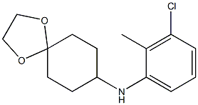 N-(3-chloro-2-methylphenyl)-1,4-dioxaspiro[4.5]decan-8-amine Struktur