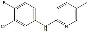 N-(3-chloro-4-fluorophenyl)-5-methylpyridin-2-amine Struktur