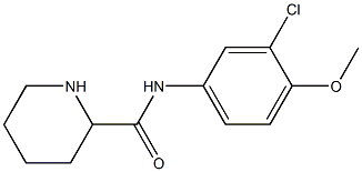 N-(3-chloro-4-methoxyphenyl)piperidine-2-carboxamide Struktur