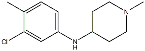 N-(3-chloro-4-methylphenyl)-1-methylpiperidin-4-amine Struktur