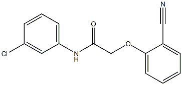 N-(3-chlorophenyl)-2-(2-cyanophenoxy)acetamide Struktur