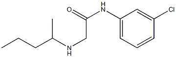 N-(3-chlorophenyl)-2-(pentan-2-ylamino)acetamide Struktur