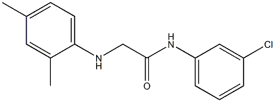 N-(3-chlorophenyl)-2-[(2,4-dimethylphenyl)amino]acetamide Struktur