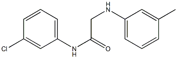 N-(3-chlorophenyl)-2-[(3-methylphenyl)amino]acetamide Struktur