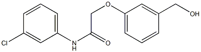 N-(3-chlorophenyl)-2-[3-(hydroxymethyl)phenoxy]acetamide Struktur