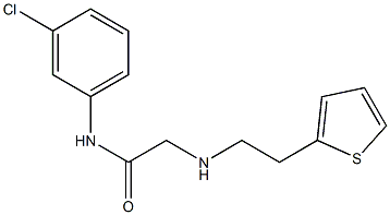 N-(3-chlorophenyl)-2-{[2-(thiophen-2-yl)ethyl]amino}acetamide Struktur