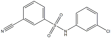 N-(3-chlorophenyl)-3-cyanobenzenesulfonamide Struktur