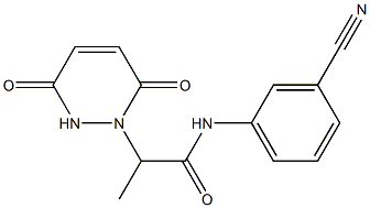 N-(3-cyanophenyl)-2-(3,6-dioxo-1,2,3,6-tetrahydropyridazin-1-yl)propanamide Struktur