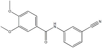 N-(3-cyanophenyl)-3,4-dimethoxybenzamide Struktur