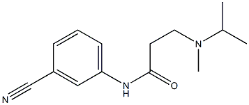 N-(3-cyanophenyl)-3-[methyl(propan-2-yl)amino]propanamide Struktur