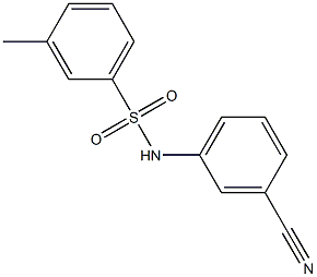 N-(3-cyanophenyl)-3-methylbenzenesulfonamide Struktur