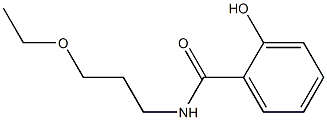 N-(3-ethoxypropyl)-2-hydroxybenzamide Struktur