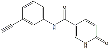 N-(3-ethynylphenyl)-6-oxo-1,6-dihydropyridine-3-carboxamide Struktur