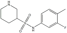 N-(3-fluoro-4-methylphenyl)piperidine-3-sulfonamide Struktur