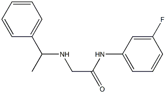 N-(3-fluorophenyl)-2-[(1-phenylethyl)amino]acetamide Struktur