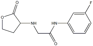 N-(3-fluorophenyl)-2-[(2-oxooxolan-3-yl)amino]acetamide Struktur