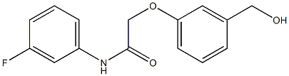 N-(3-fluorophenyl)-2-[3-(hydroxymethyl)phenoxy]acetamide Struktur